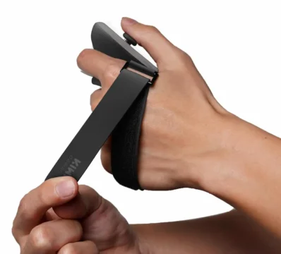 kiwi design controller grip strap on hand
