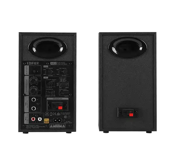 edifier mr3 monitor speakers - rear