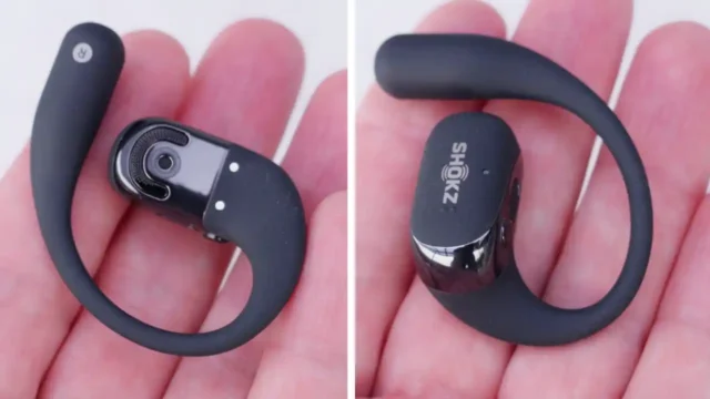 Shokz Openfit 2 - closeup of front and back