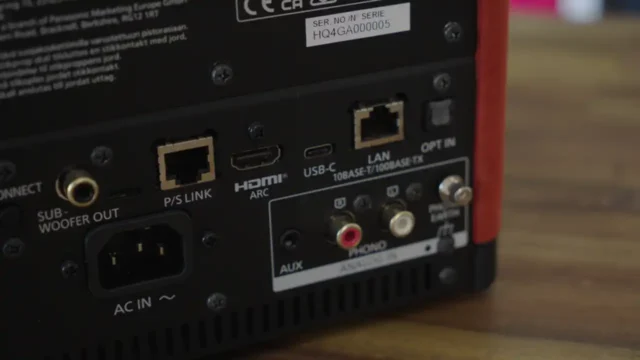 Technics SC-CX700 rear panel